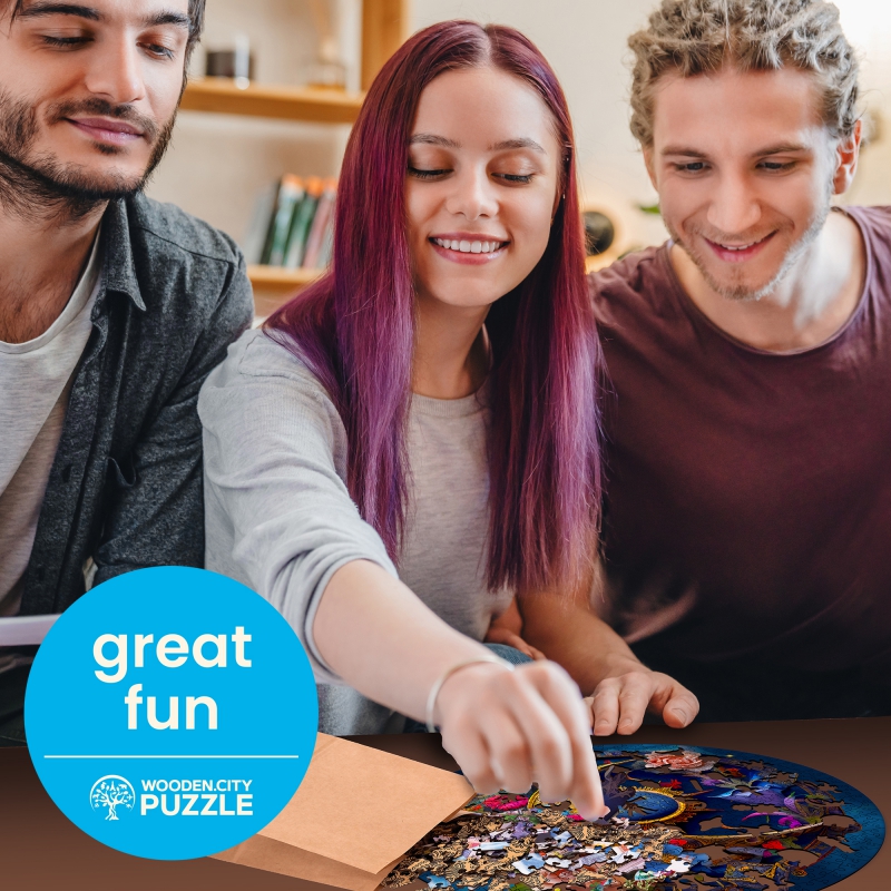 Puzzle en bois Lune des Fleurs 500 pièces