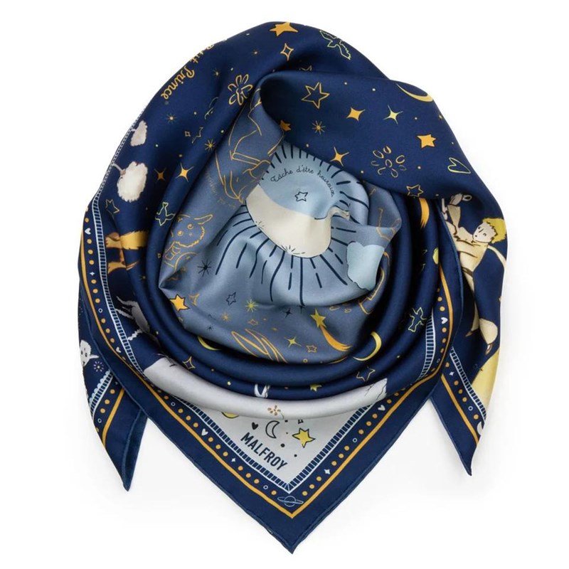 Carré de soie 90, la nuit du Petit Prince