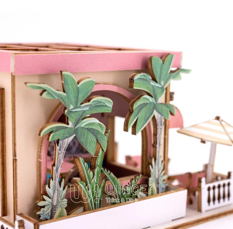 Puzzle 3D en bois British Coffee Shop