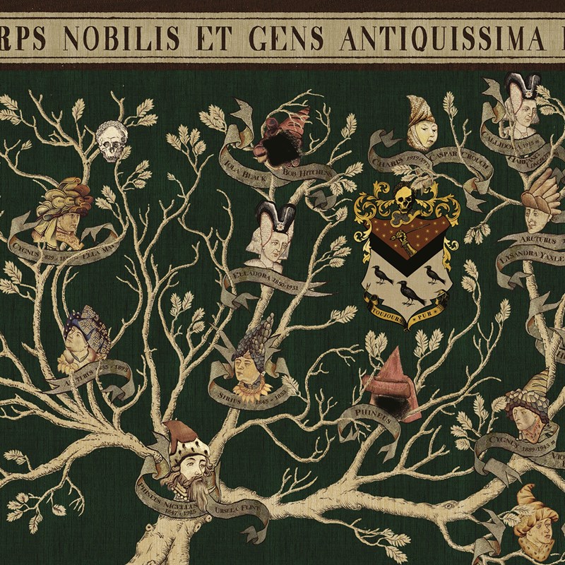 Poster Tapisserie Famille Black - MinaLima