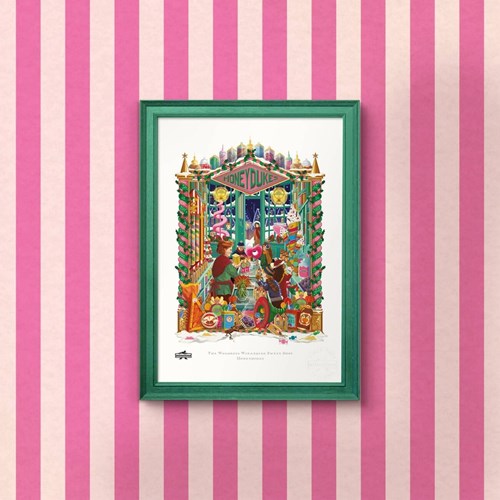 Art print Honeydukes MinaLima - Harry Potter