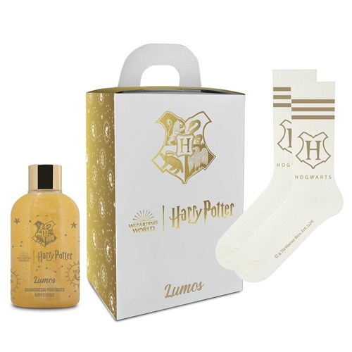 LUMOS Coffret Gel Douche Pailleté + Chaussettes - Harry Potter