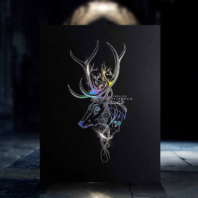 Artprint Patronus dorure à chaud - Harry Potter