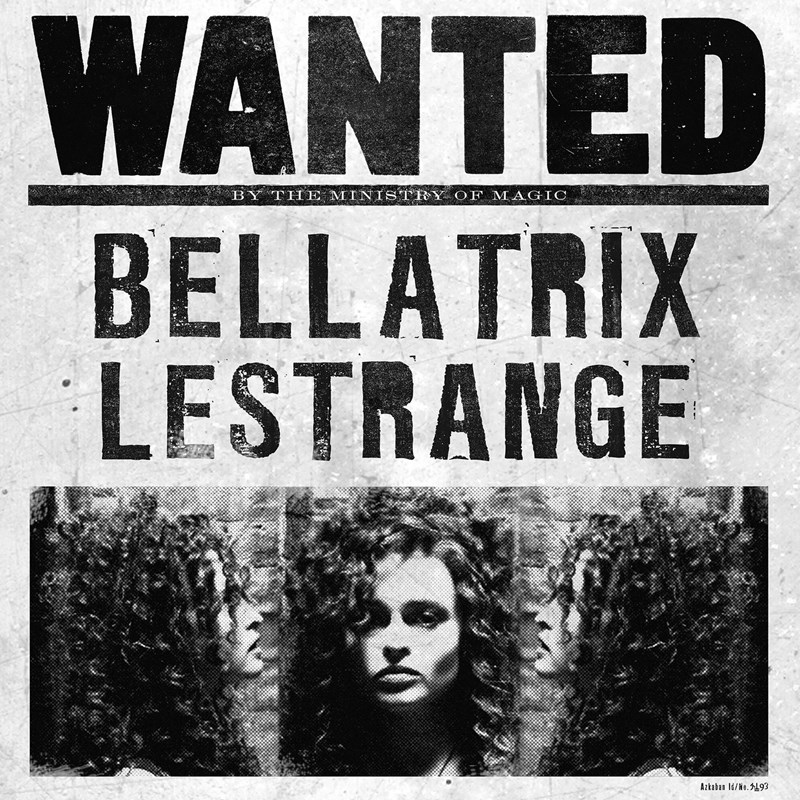 Poster Wanted Bellatrix - MinaLima