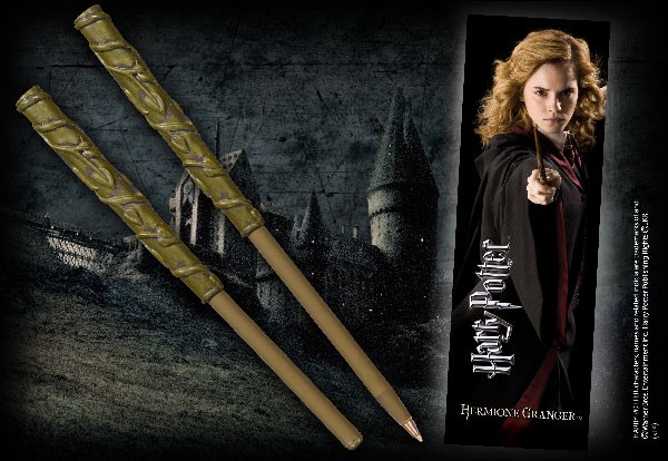 Stylo-baguette & marque-page Hermione Granger