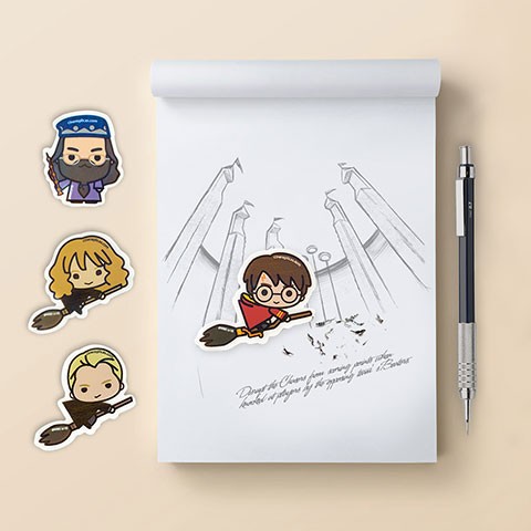 Gomme personnages Harry Potter Kawaii