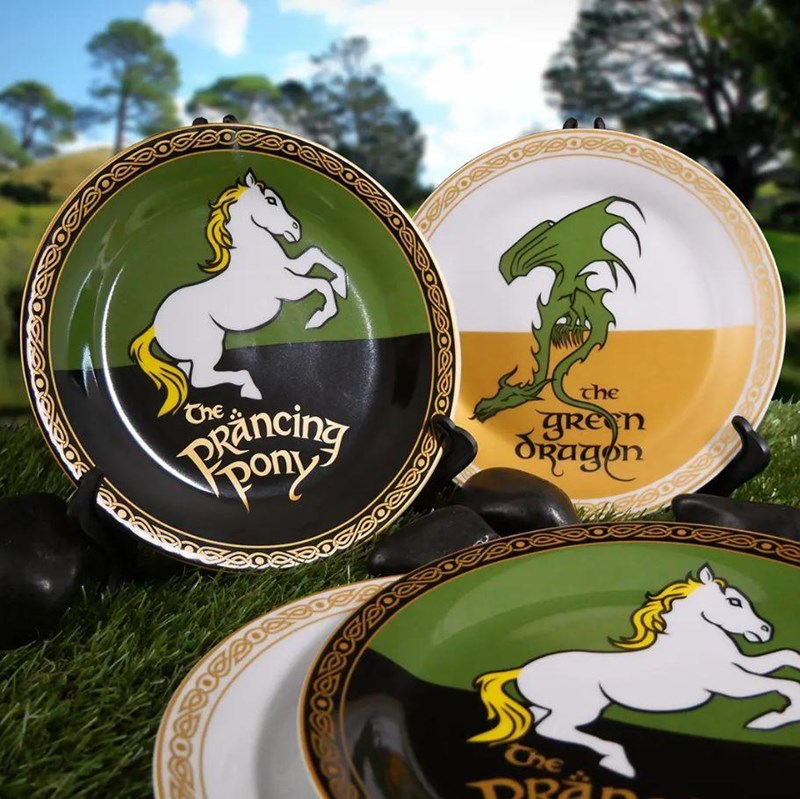 Lot de 4 assiettes Tavernes - Le Seigneur des Anneaux