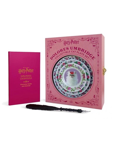 Coffret Dolores Ombrage assiettes et papeterie - Harry Potter