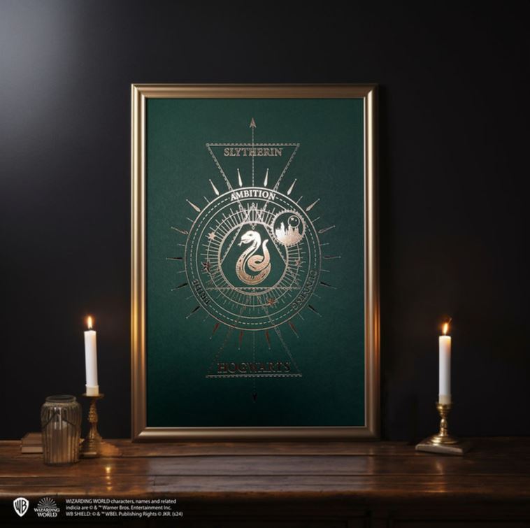 Artprint Serpentard dorure à chaud - Harry Potter