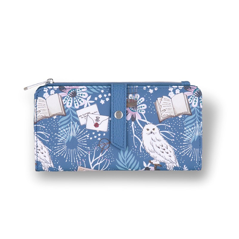 Porte-monaie Hedwige blue floral - Harry Potter