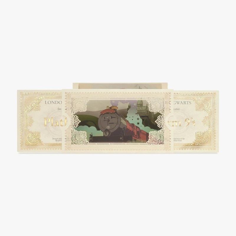 CARTE POSTALE 3D TICKET POUDLARD EXPRESS MINALIMA - HARRY POTTER