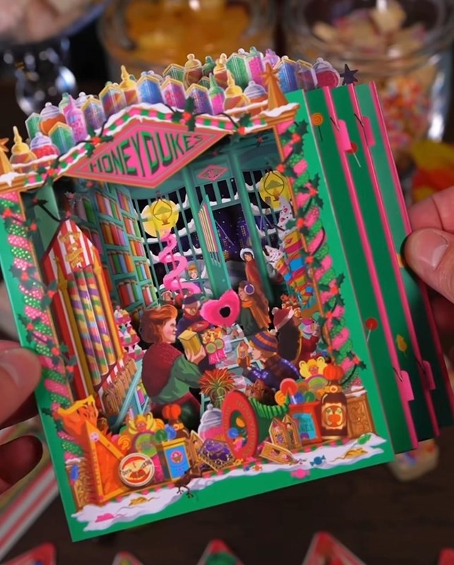 Carte de voeux 3D Honeydukes - MinaLima - Harry Potter