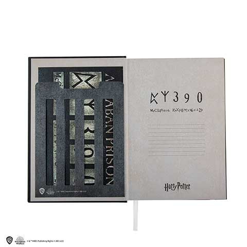 Carnet rigide et marque-page Sirius Black Azkaban - Harry Potter