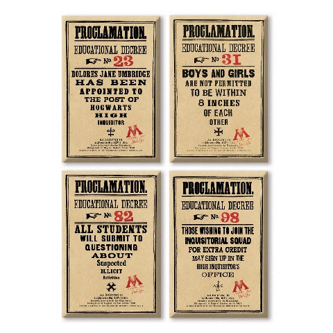 Set Magnet Ministry of Magic Proclamations