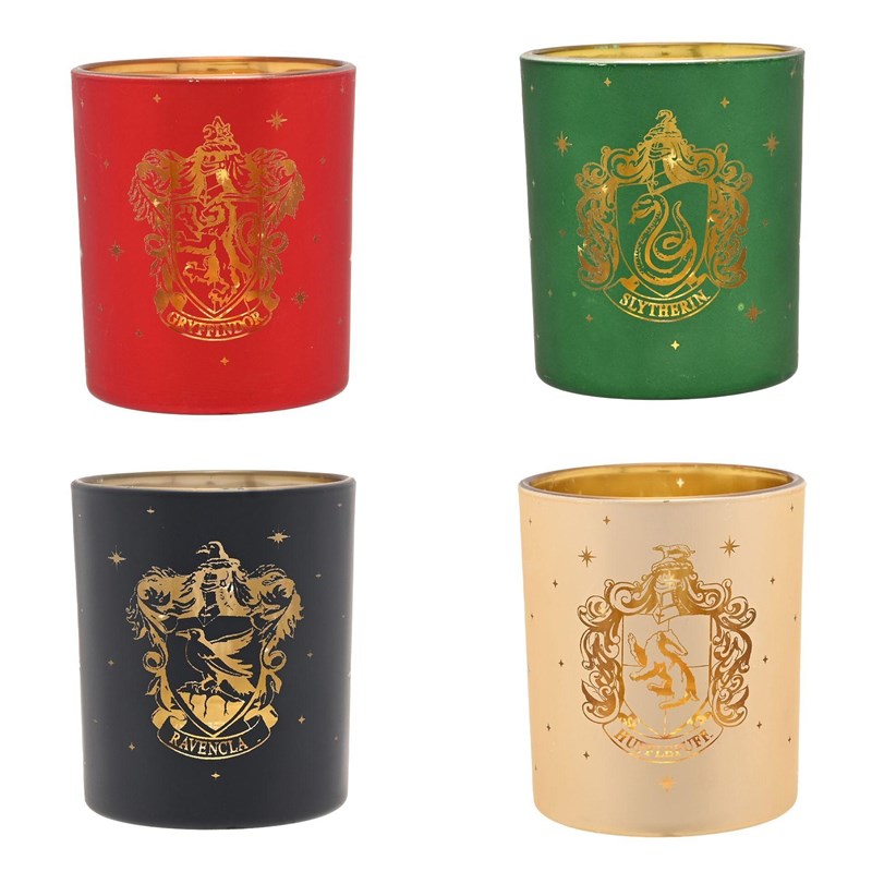 LOT 4 PHOTOPHORE ALUMNI 4 MAISONS POUDLARD - HARRY POTTER