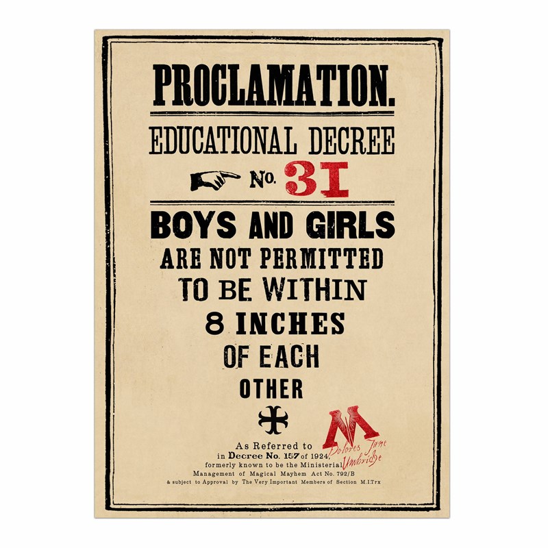 Poster Proclamation N°31 - MinaLima