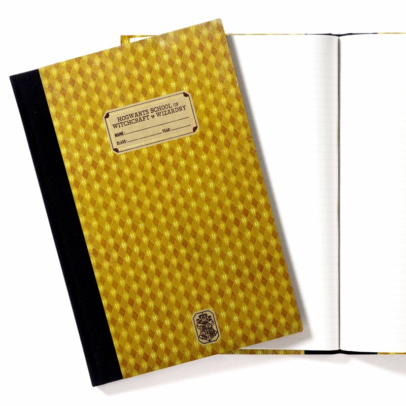 Réplique cahier d'exercices Poufsouffle de 1910