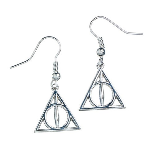 Boucles d'oreilles Reliques de la Mort pendantes - Harry Potter