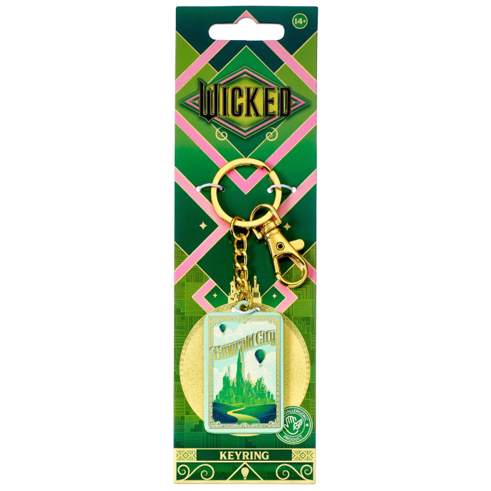 Porte-clés Emerald City embossé - Wicked