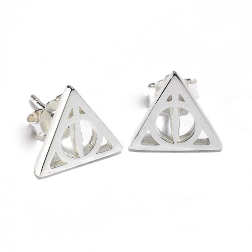Clous d'oreilles Reliques de la Mort en argent - Harry Potter