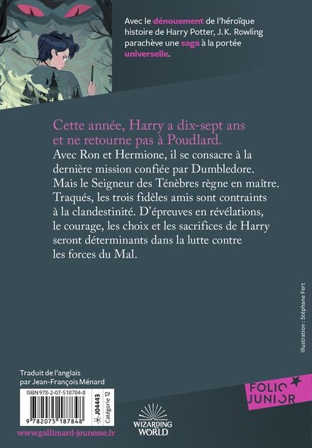 Harry Potter et les Reliques de la Mort  - Couverture édition 25 ans