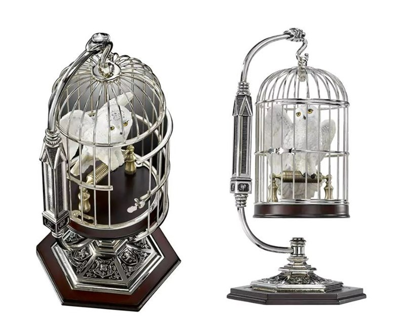 Sculpture Hedwige en cage miniature - Harry Potter