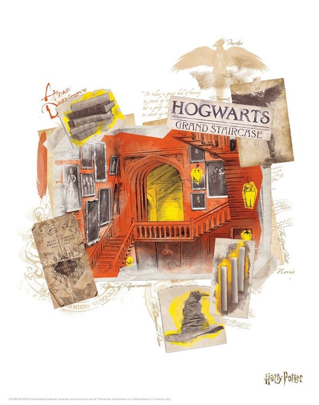 Set de 10 lithographies Harry Potter de qualité supérieure