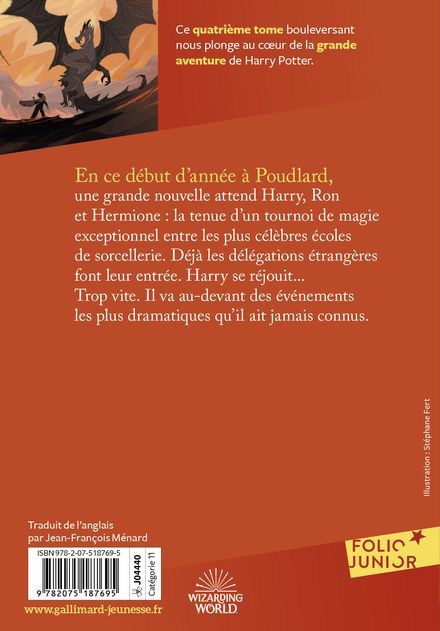 Harry Potter et la Coupe de Feu  - Couverture édition 25 ans