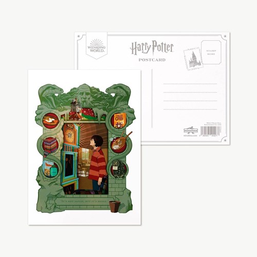 carte postale minalima horloge famille weasley harry potter1