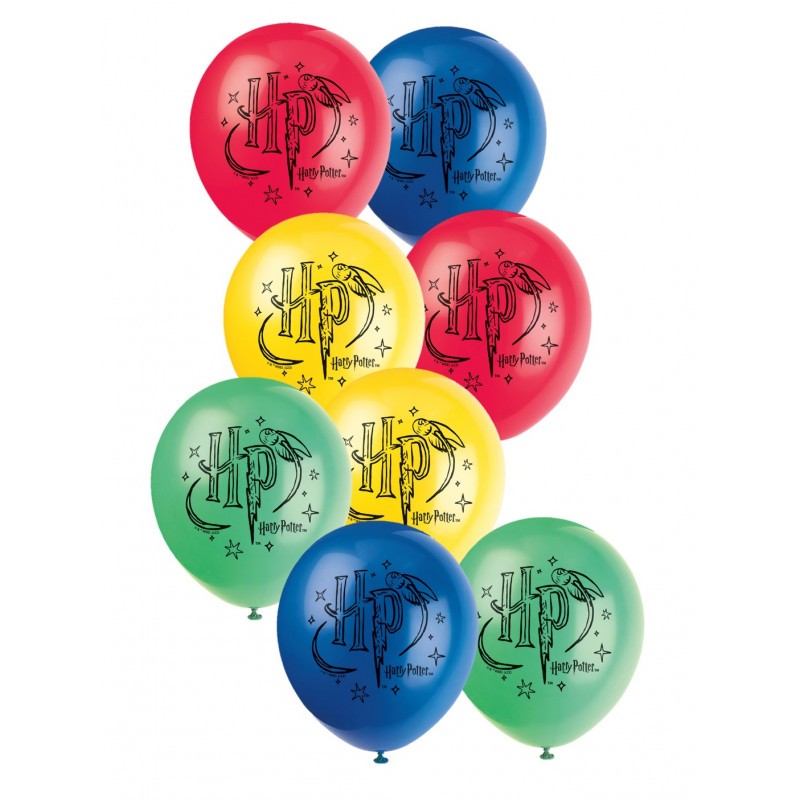 8 ballons latex Harry Potter 30 cm