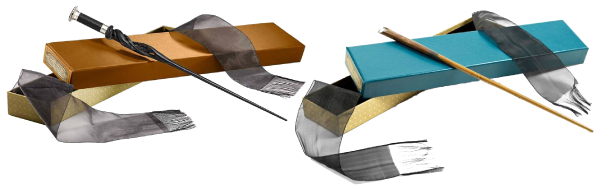 Baguette magique Albus Dumbledore jeune et Norbert Dragonneau. 