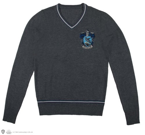 Cravate Serdaigle Harry Potter Officielle – Bleu Et Gris, Blason Maison, Lot De 2 Pour Déguisement Enfant